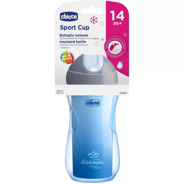 CHICCO Hrneček Sport termo s brčkem 266 ml 14m+