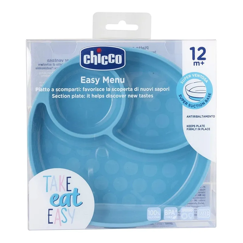 Chicco Talíř silikonový, 12m+