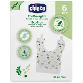Chicco Jednorázové kompostovatelné bryndáčky 36 ks