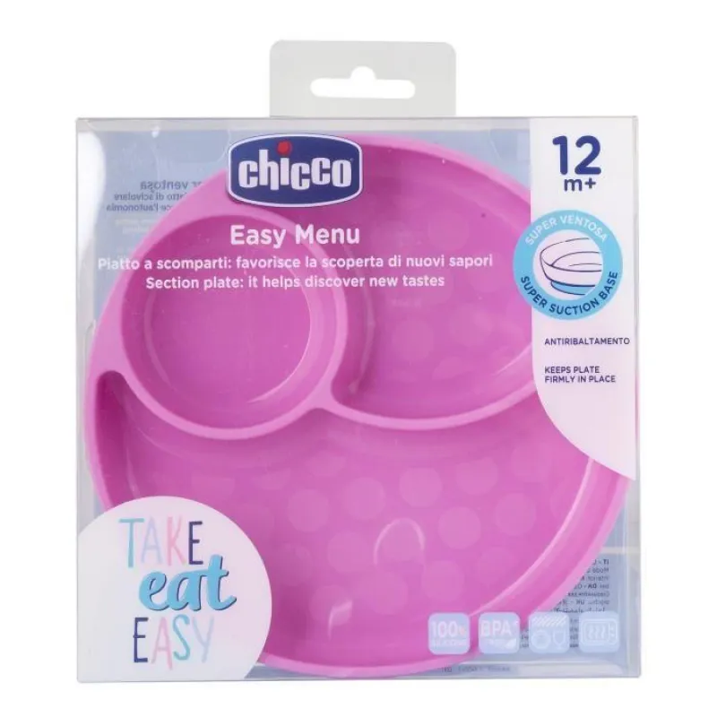 Chicco Talíř silikonový, 12m+