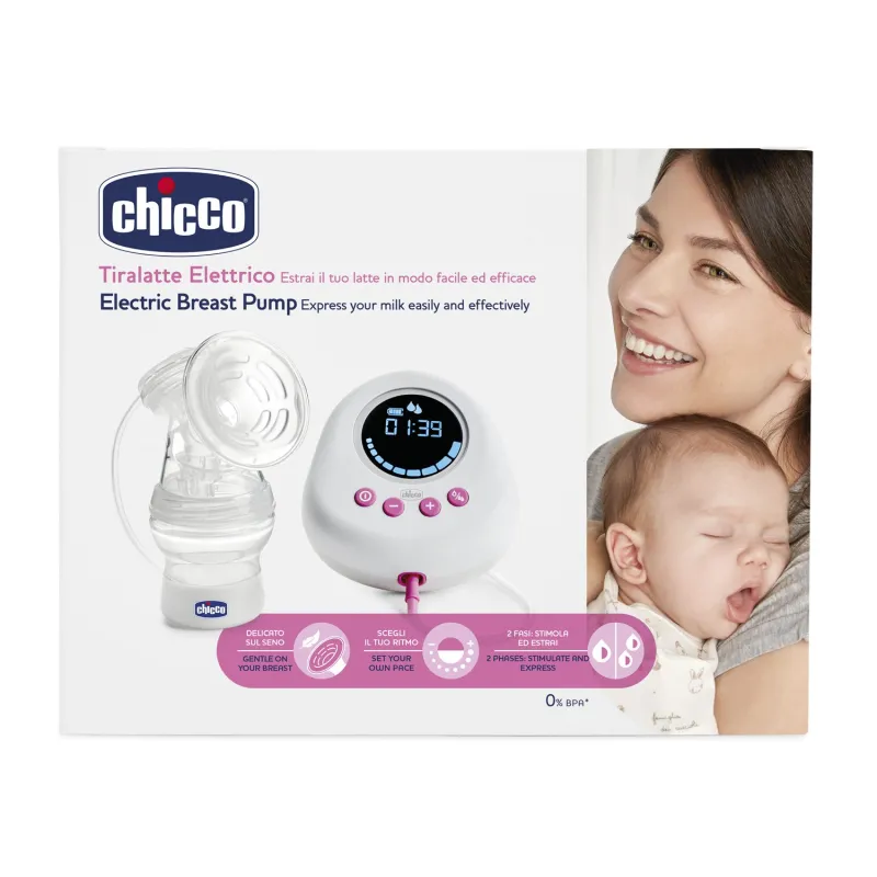 Chicco Odsávačka mateřského mléka elektronická Single pink