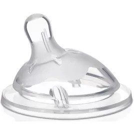 Chicco Dudlík na láhev Natural Feeling silikon pomalý průtok 0m+ 1 ks