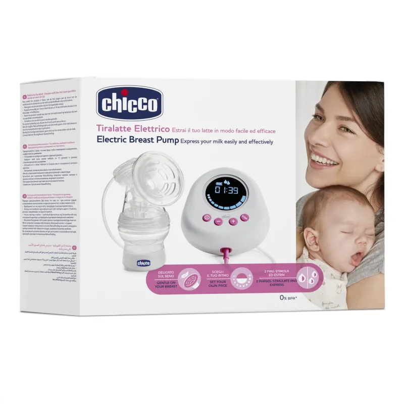 Chicco Odsávačka mateřského mléka elektronická Single pink