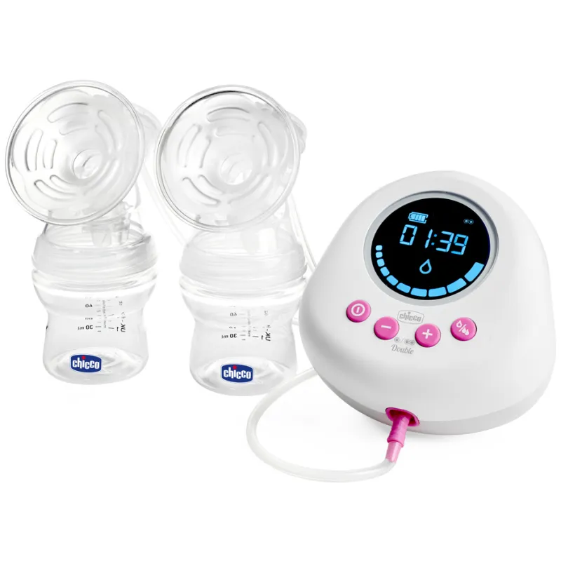 Chicco Odsávačka mateřského mléka elektrická Double Pink
