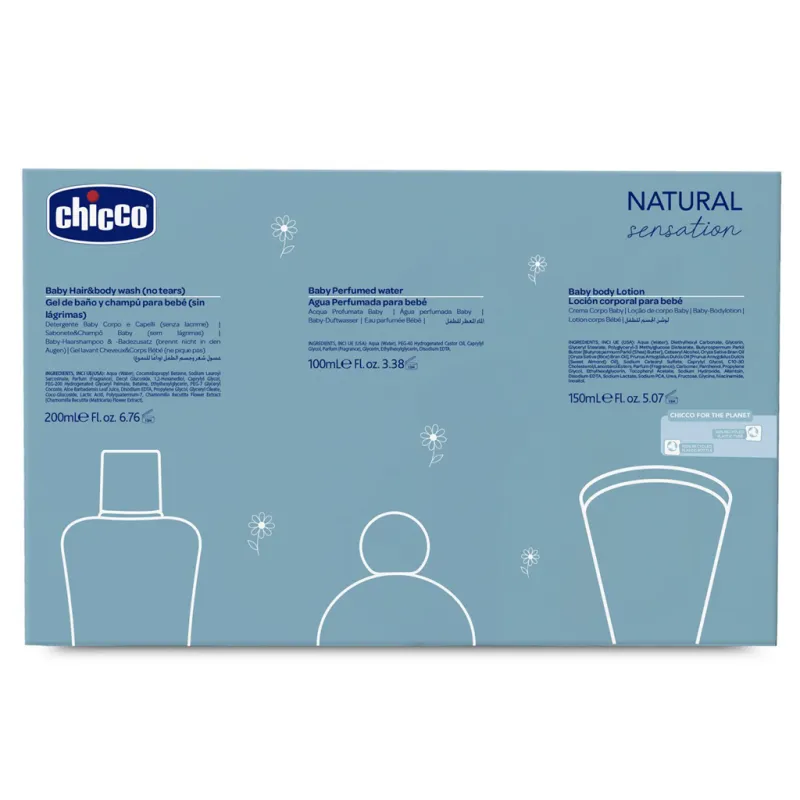 CHICCO Set dárkový kosmetický Natural Sensation - Baby Essential 0m+