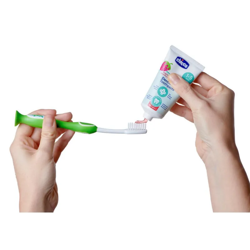 CHICCO Pasta zubní Jahoda s fluorem 50ml, 1-5r