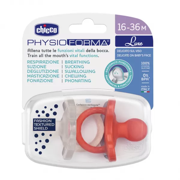CHICCO Dudlík Physio Luxe 16-36m, 2ks