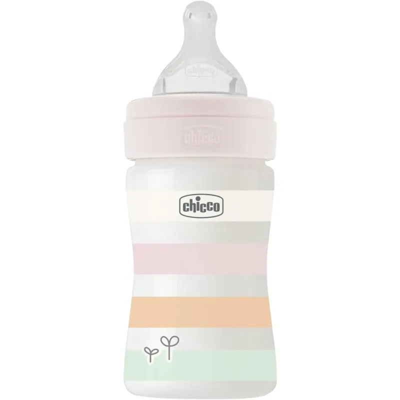 CHICCO Láhev kojenecká Well-being silikon 150ml