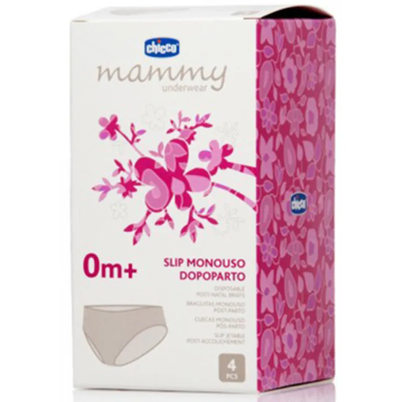 CHICCO Kalhotky jednorázové po porodu, 4 ks, vel.3