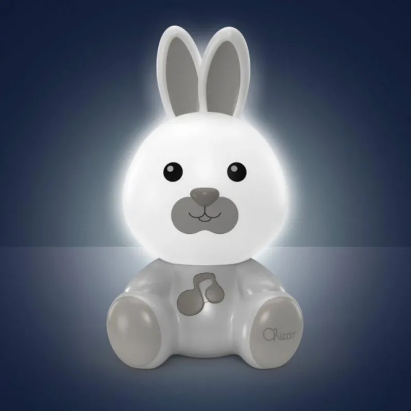 CHICCO Světýlko noční hudební Zajíc neutral 0m+