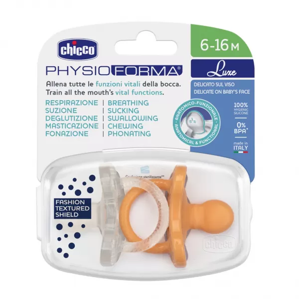 CHICCO Dudlík Physio Luxe 6-16m, 2ks