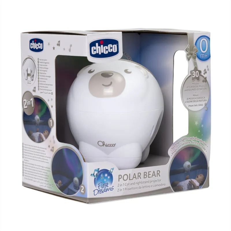 CHICCO Projektor s polární září Polární medvěd