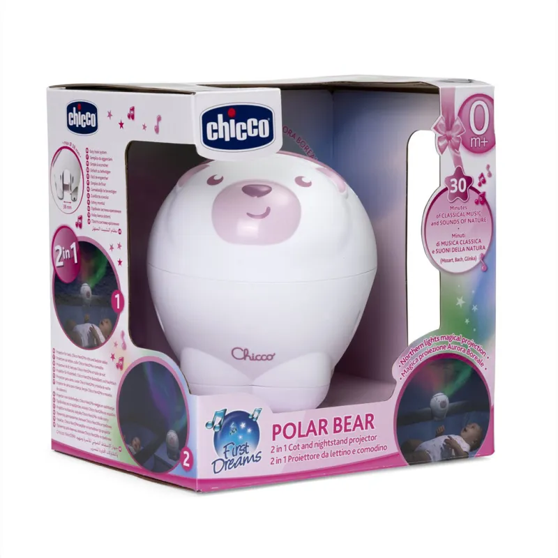 CHICCO Projektor s polární září Polární medvěd