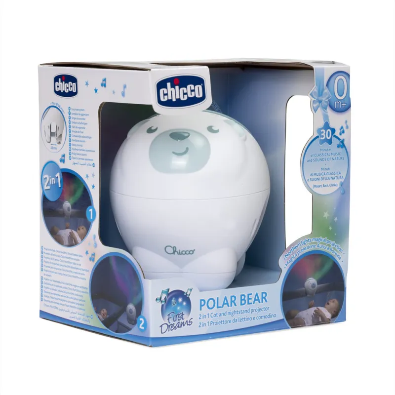 CHICCO Projektor s polární září Polární medvěd