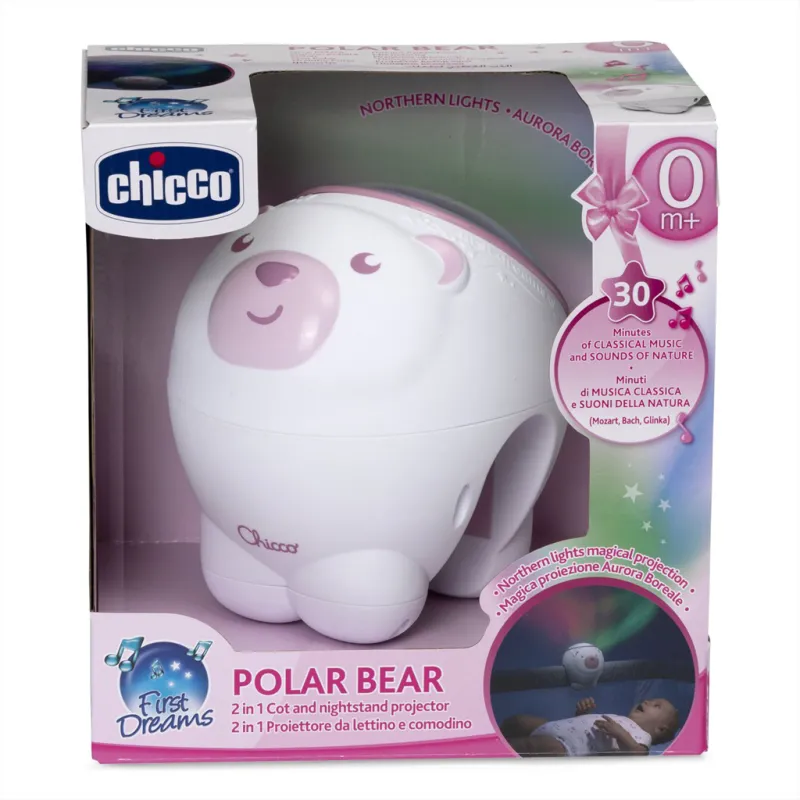 CHICCO Projektor s polární září Polární medvěd