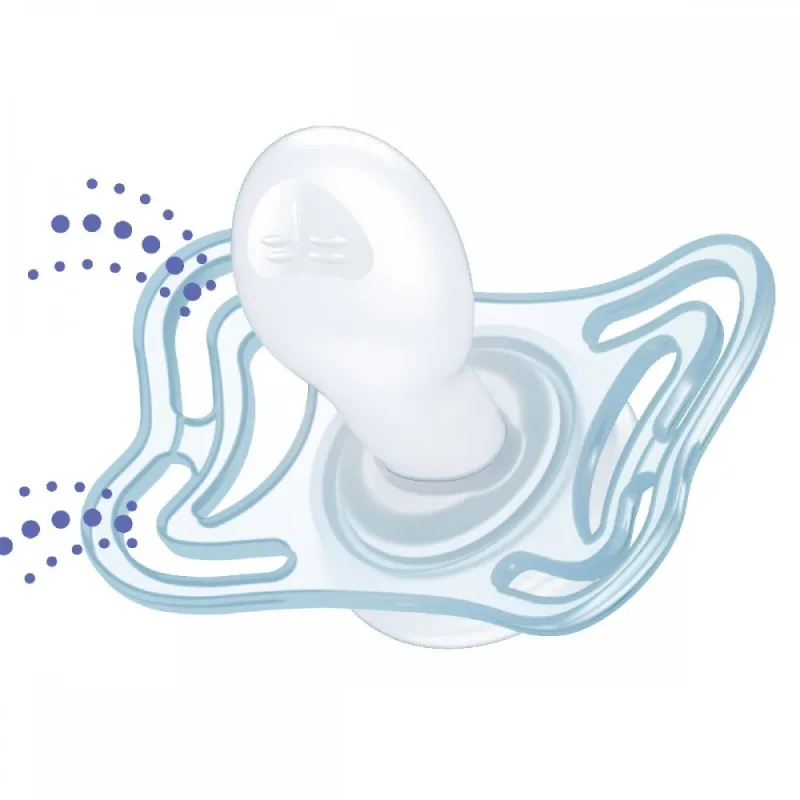 CHICCO Dudlík Physio Light silikonový noční 2-6m, 2ks