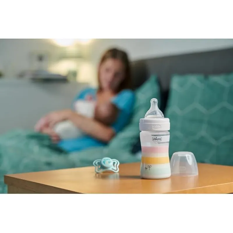 CHICCO Láhev kojenecká Well-being silikon 150ml