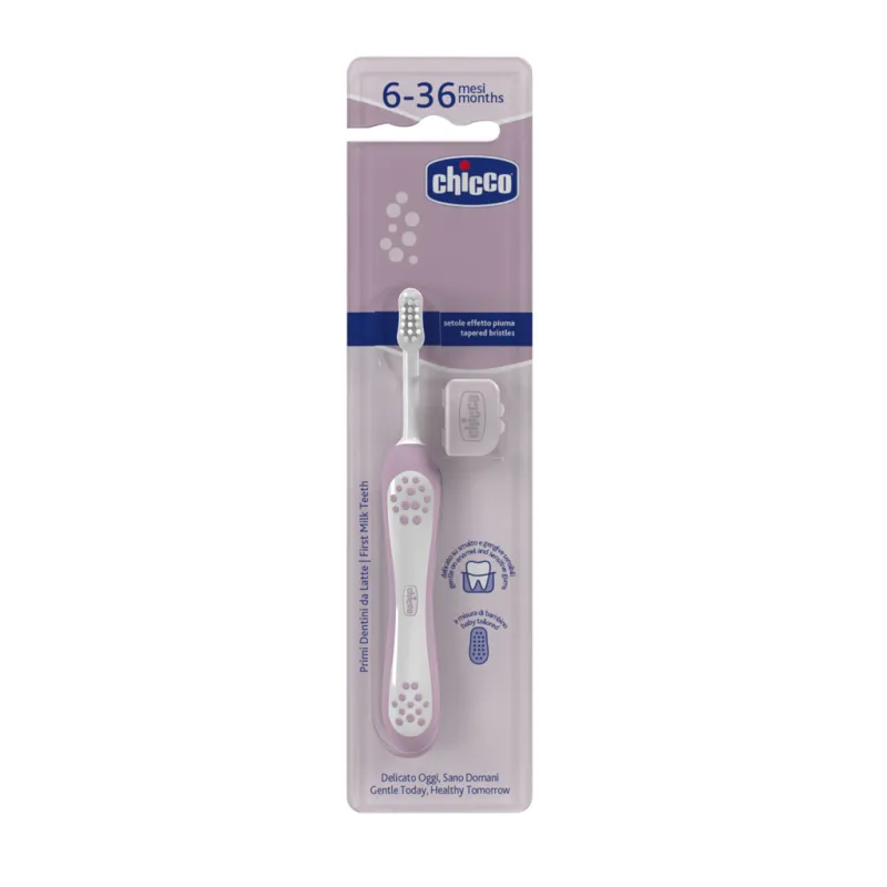 CHICCO Kartáček zubní pro děti Lilac 6-36m