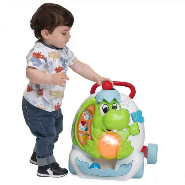 CHICCO Chodítko s aktivitami a zvukem 2v1 Dino 9m+