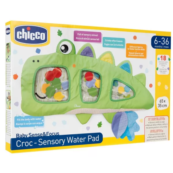 CHICCO Podložka vodní senzorická na hraní Krokodýl 6m+