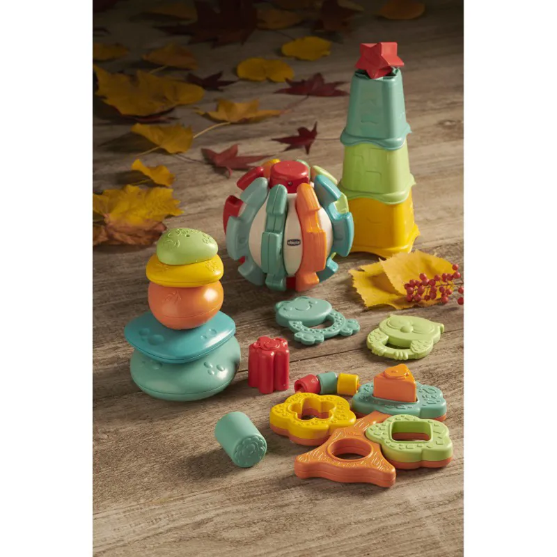 CHICCO Pohárky stohovací barevné Eco+ 6m+
