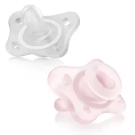 CHICCO Dudlík Physio Mini Soft celosilikonový 0-2m 2 ks