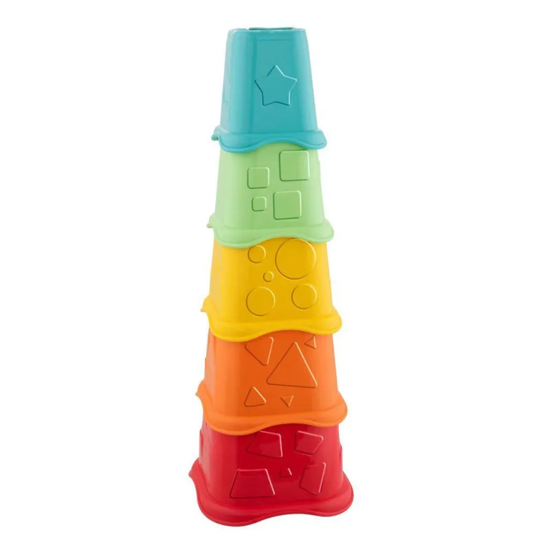 CHICCO Pohárky stohovací barevné Eco+ 6m+