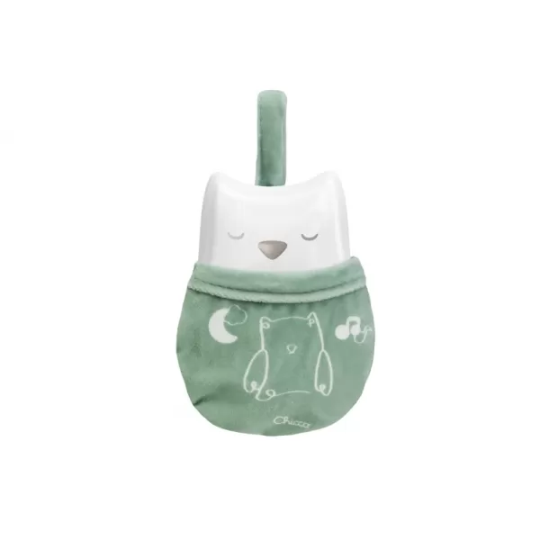 CHICCO Chrastítko a noční světlo Sovička 2v1 0m+
