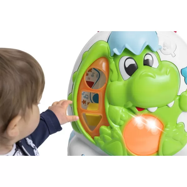 CHICCO Chodítko s aktivitami a zvukem 2v1 Dino 9m+