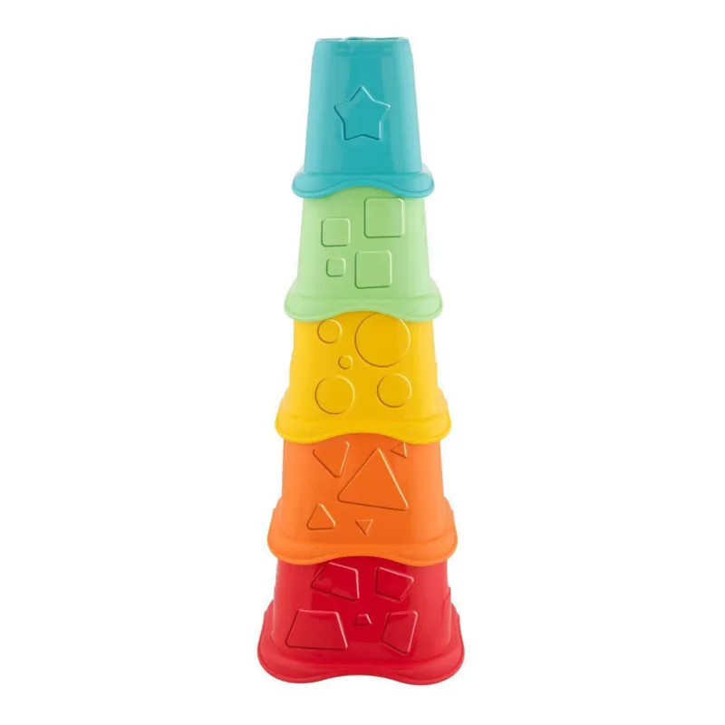 CHICCO Pohárky stohovací barevné Eco+ 6m+