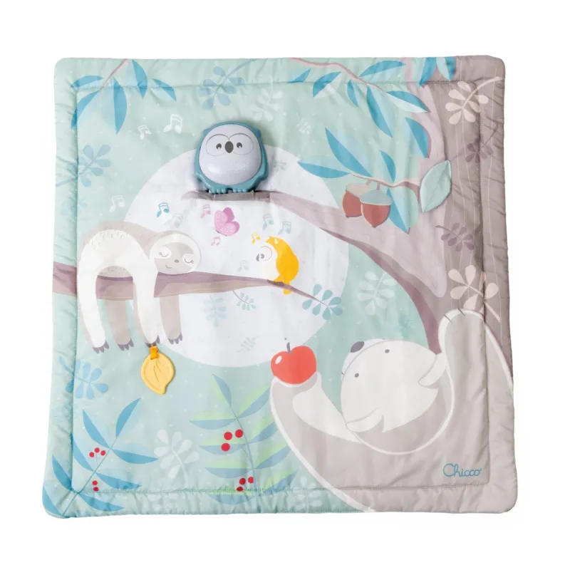 CHICCO Deka hrací Sovička 2v1 80x80 cm, 0m+