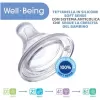 CHICCO Láhev kojenecká Well-being silikon 330 ml kluk