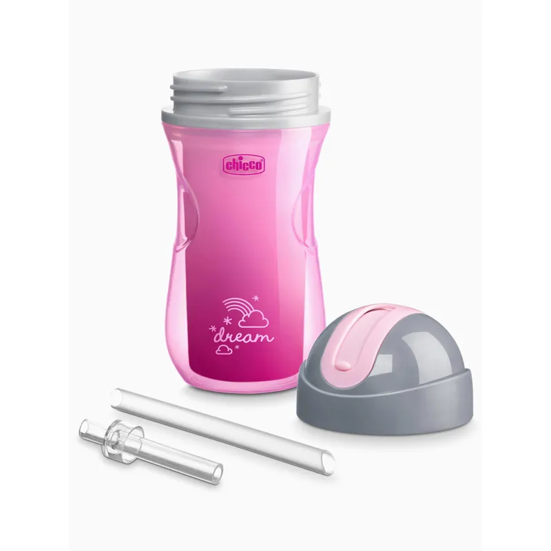 CHICCO Hrneček Sport termo s brčkem 266 ml 14m+