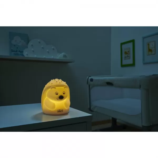 CHICCO Lampička noční světlo dobíjitelné, přenosné Sweet Lights - Ježek