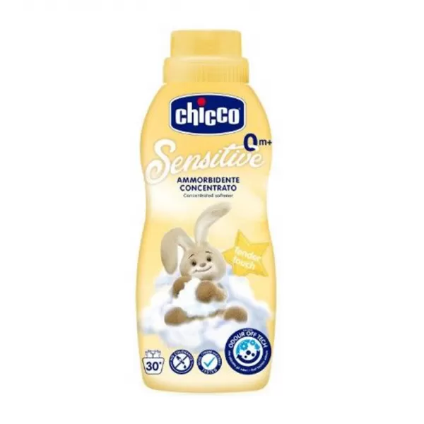CHICCO Prostředek prací dětský Sensitive 1,5 l + Aviváž konc. Jemný dotyk 750 ml