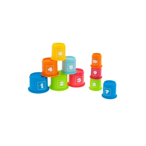 CHICCO Pohárky stohovací s čísly 9m+