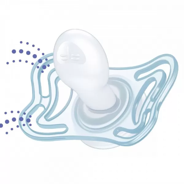 CHICCO Dudlík Physio Light silikonový noční 6-16m, 2ks