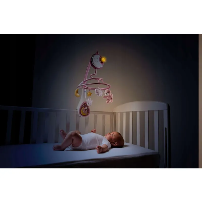 CHICCO Kolotoč nad postýlku a závěsná hračka 3v1 Next2Dreams 0m+