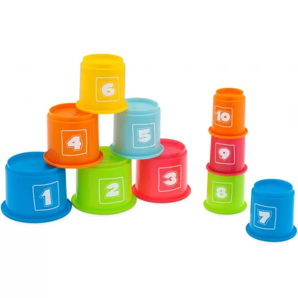 CHICCO Pohárky stohovací s čísly 9m+