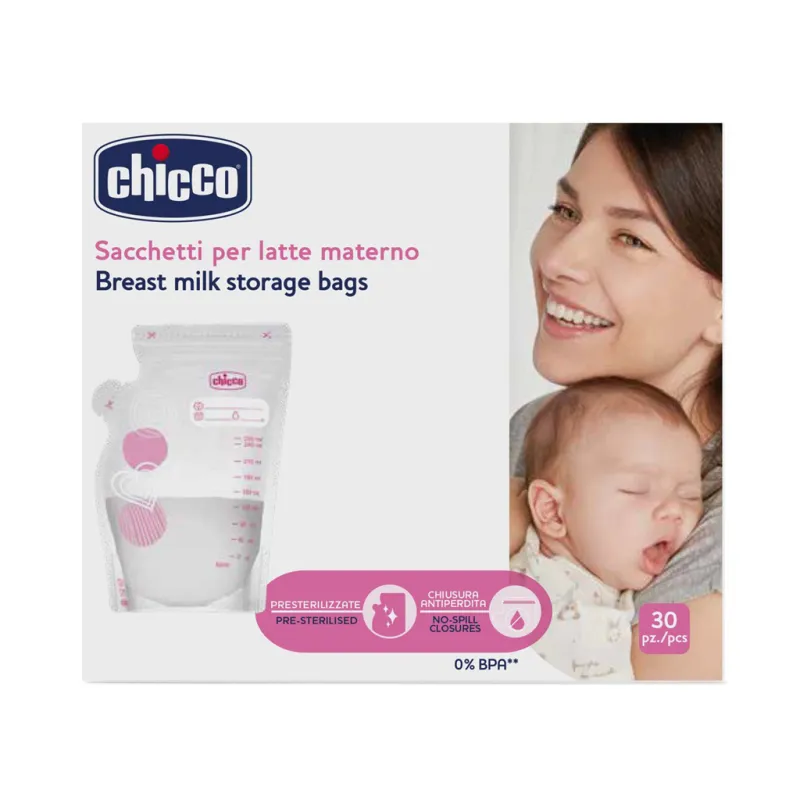CHICCO Sáčky na mateřské mléko 250 ml 30 ks