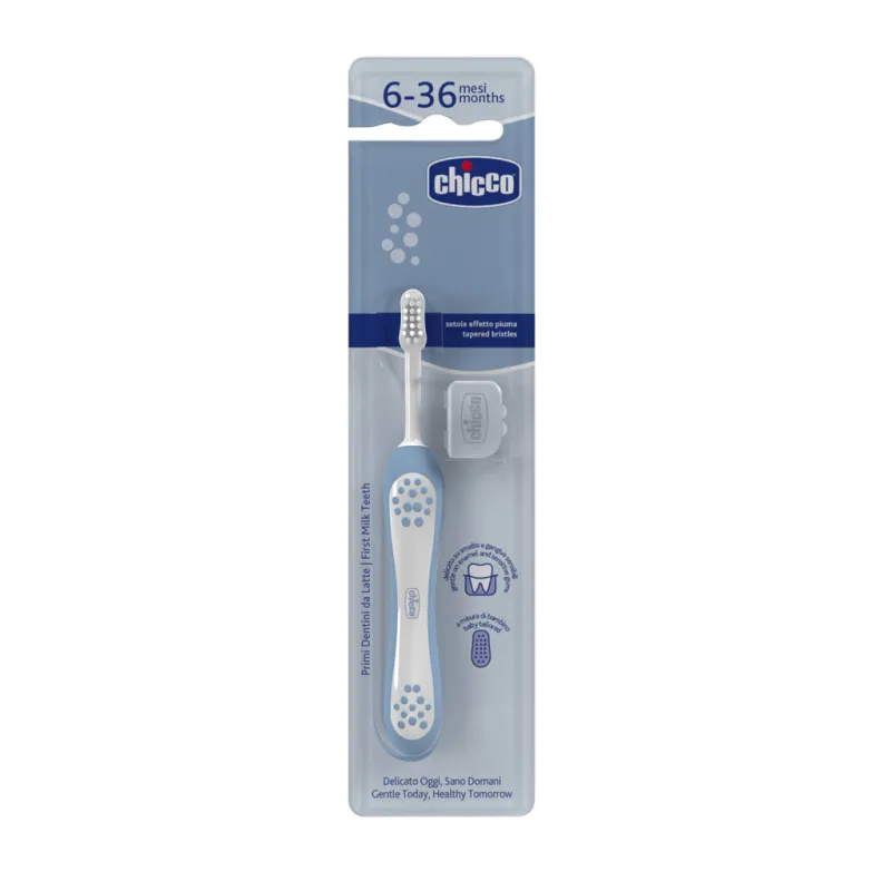CHICCO Kartáček zubní pro děti Indigo 6-36m