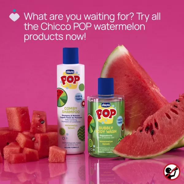 CHICCO Šampon a kondicionér Pop Comby Watermelon 250ml