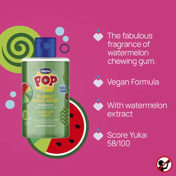 CHICCO Gel sprchový Pop Watermelon splash 300ml