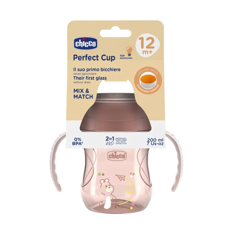 CHICCO Hrneček 360 Perfect X s držadly pink, 12m+
