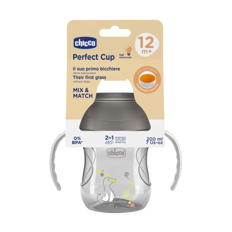 CHICCO Hrneček 360 Perfect X s držadly grey, 12m+