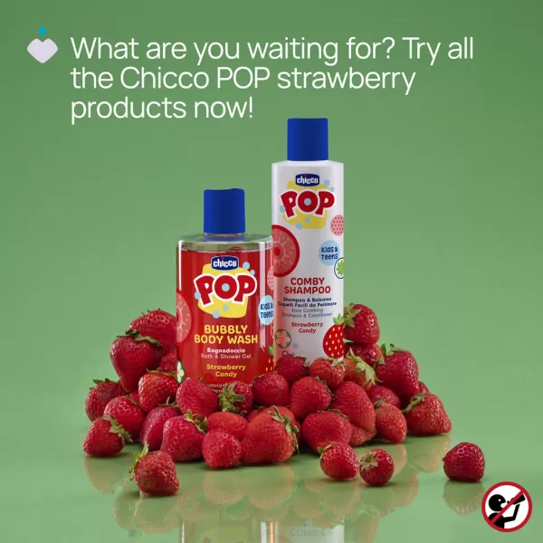 CHICCO Gel sprchový Pop Strawberry candy 300ml