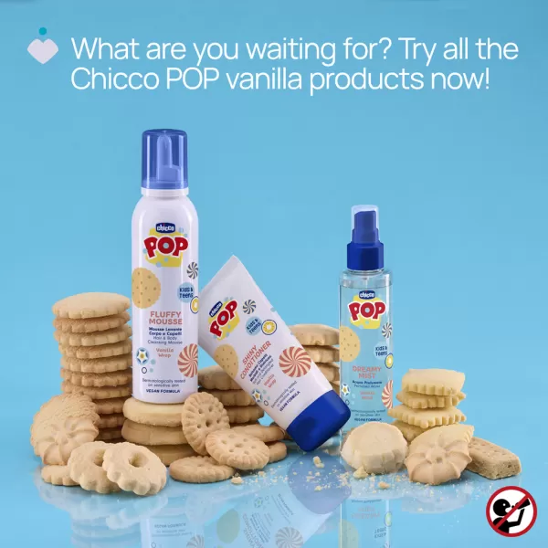 CHICCO Voda parfémovaná tělová Pop Vanilla wrap 150ml