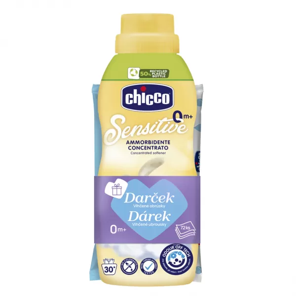CHICCO Aviváž koncentrovaná 750ml + vlhčené ubrousky 72 ks zdarma