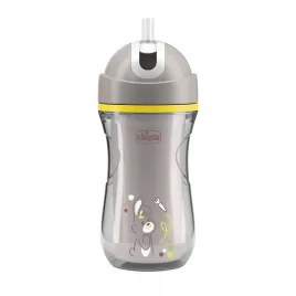 CHICCO Hrneček Sport se slámkou grey, 14m+