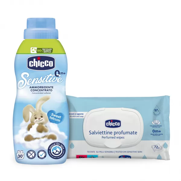 CHICCO Aviváž koncentrovaná 750ml + vlhčené ubrousky 72 ks zdarma